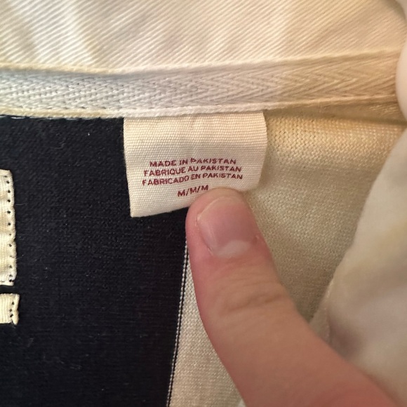 Levi's Navy and Cream Oversized Shirt - Picture 4 of 5